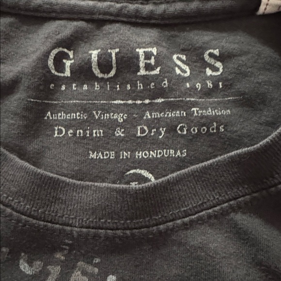 GUESS Men's Black Graphic Tee Size L - Picture 3 of 5